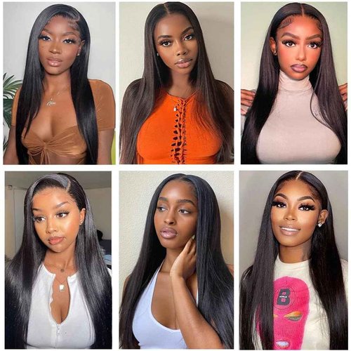 Human Hair Bundles Brazilian Straight Human Hair Bundles 18 20 22inch 100% Unprocessed Virgin Straight Weave Raw 3 Bundles Deals Natural Black for woman