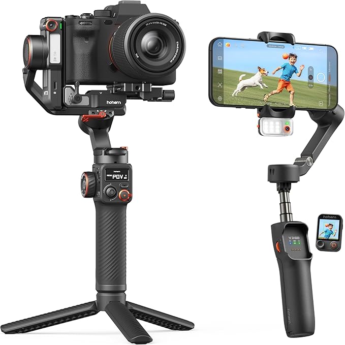 hohem iSteady MT3 3-Axis Gimbal Stabilizer for Camera & hohem iSteady V3 Ultra Gimbal Stabilizer for Smartphone