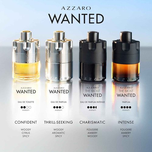 Azzaro Wanted Eau de Toilette - Vibrant & Irresistible Mens Cologne - Woody, Citrus & Spicy Fragrance - Cardamom, Lemon, Vetiver - Everyday Wear - Luxury Perfumes for Men - Full Size, 3.3 Fl. Oz