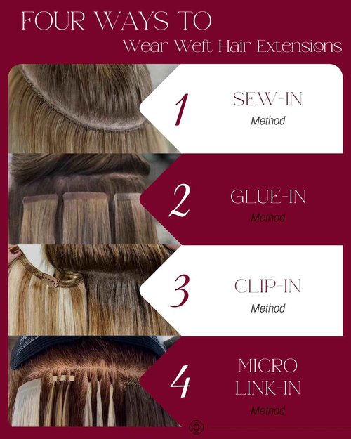 Moresoo Weft Hair Extensions Human Hair Blonde Double Weft Sew in Human Hair Extensions Golden Platinum Blonde Hair Wefts Human Hair Sew in Extensions Blonde Remy Hair 100G 22Inch