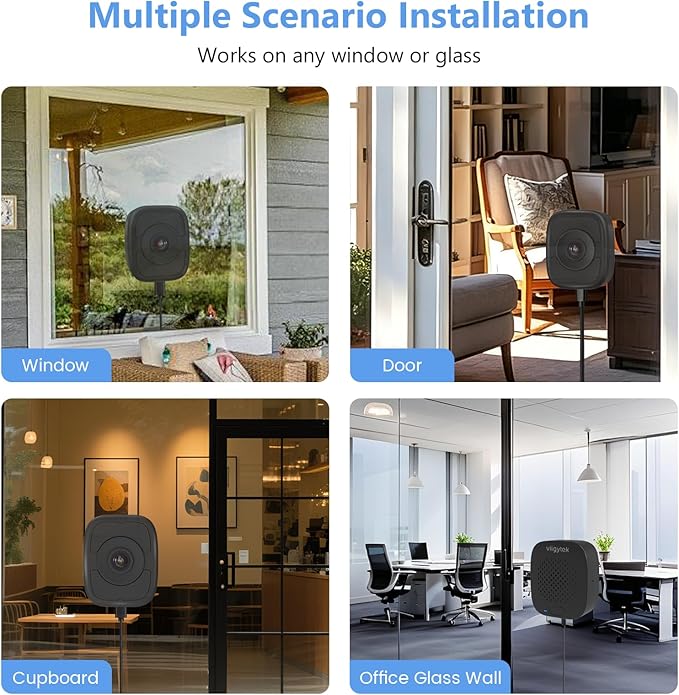 3K 5MP Window Security Camera, 2.4/5GHz WiFi Cameras for Home Security for Indoor & Outdoor Monitoring, Anti-Reflection Night Vision, AI Human Detection, 24/7 Continuous Recording (1Pack)