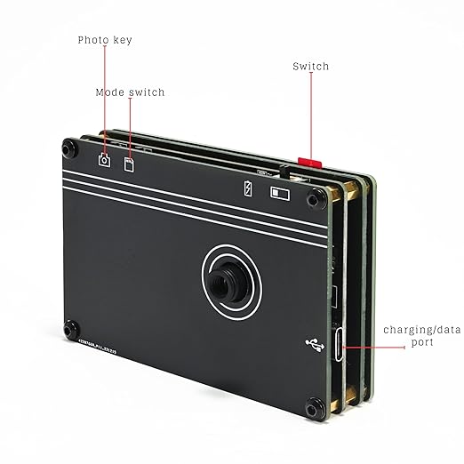 Mini Handheld Thermal Camera, Portable Infrared Thermal Imaging Camera, Paranormal Equipment Thermal Imager, Non-Contact Heat Detector with Type-C Interface PC Link Data Storage