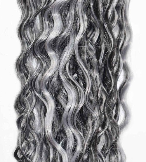 Habiliana Bundles Human Hair 26 28 30 Inch Deep Wave P1B/GREY Human Hair Bundles 11A Unprocessed Brazilian Virgin Quick Weave Hair Extensions for Black Women