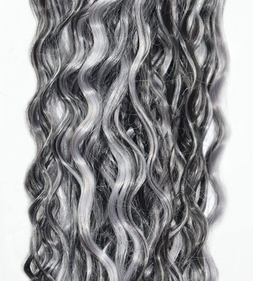 Habiliana Bundles Human Hair 16 18 20 Inch Jerry Curly Wave P1B/GREY Human Hair Bundles 11A Unprocessed Brazilian Virgin Quick Weave Hair Extensions for Black Women