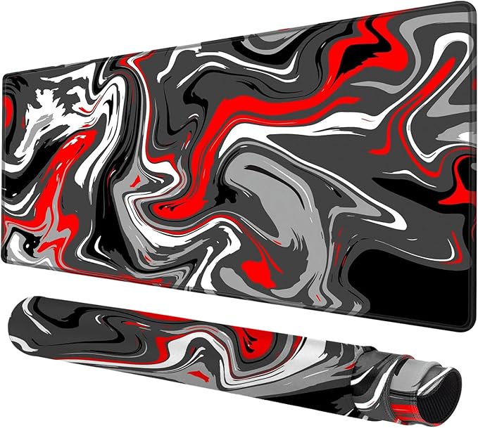 Large Mouse Pad for Desk - Gaming Mouse Pad with Stitched Edges, Anti-Slip Base, Desk Pad for Keyboard and Mouse