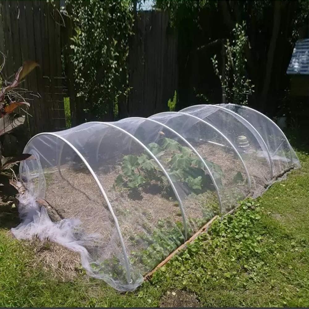 Agfabric Garden Netting 6.5'x100' Insect Pest Barrier Bird Netting for Garden Protection,Row Cover Mesh Netting for Vegetables Fruit Trees and Plants,White