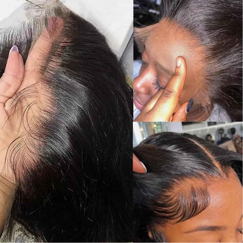 LHHUR 30 Inch Lace Front Wigs Human Hair 220% Density Human Hair Wig Transparent 13x4 Lace Front Wigs Human Frontal Wigs Human Straight Lace Front Wigs Human Pre Plucked For Black Women