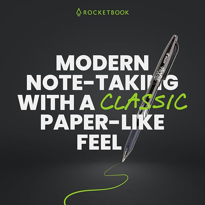 Rocketbook Mini Reusable Smart Notepad, Pocket Size On-The-Go Notebook, 3.5x5.5, Teal (Pack of 1)