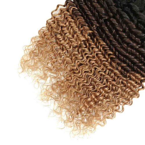 4/27 Human Hair Bundles Black and Blonde Human Hair Extensions 3 Tone Mixed 1B/4/27 Color Brazilian Virgin Hair 3 Bundles 28 30 32 Inch