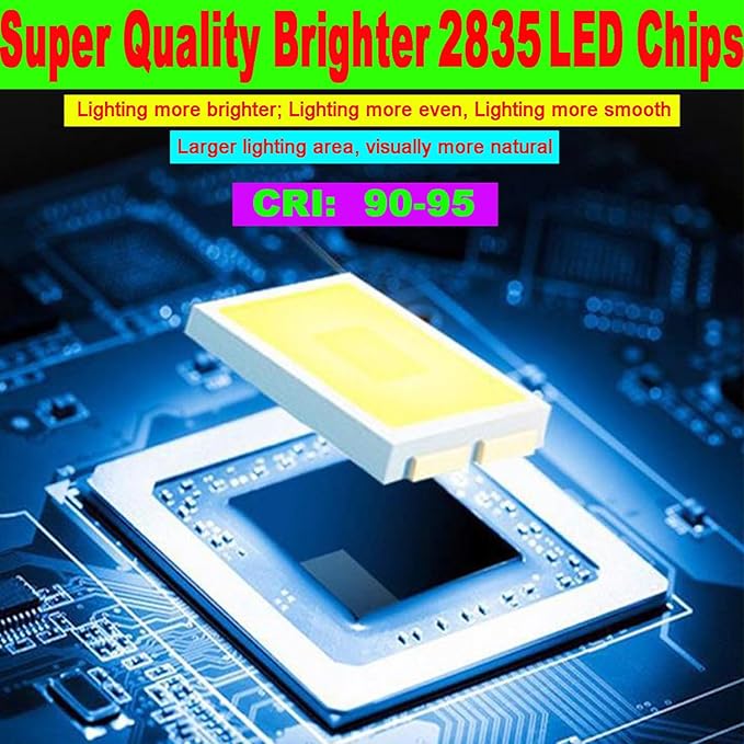 SUYOOULIN LED Strip Lights, SMD 2835 LED Strip, DC12V 1200LEDs 16.4Ft 26000LM High Density LED Light Strips Tube Waterproof IP67, 3 Times Brightness Than SMD3528 LED Strip, Natural White 4500K