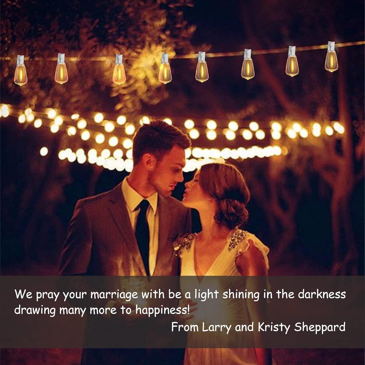 DAMAING LED Outdoor String Lights 100FT Patio Lights with 52 Shatterproof Edison Bulbs,Dimmable Hanging Lights,Waterproof String Lights for Outside Wedding,Bistro,Porch,Backyard,2200K