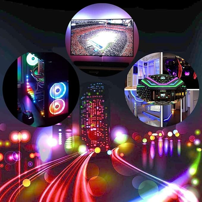 WS2812B LED Strip Individual Addressable Light Full Color SMD 5050 RGB Pixel Strip DC5V (30Pixels/m 150Pixels 16.4FT 150LEDS Waterproof IP65, Black PCB)