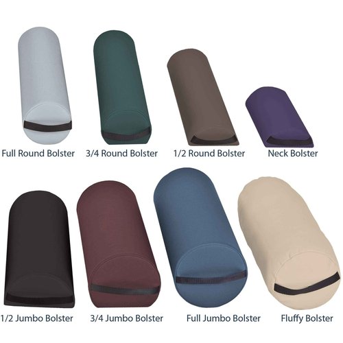EarthLite Bolster Pillow Jumbo – Durable Massage Bolster, 100% PU Upholstery incl. Strap Handle/Professional Quality for Massage Table/Back Pain Relief
