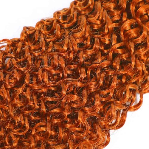 Giginger Brazilian Human Hair Bundles 24 26 28 inch Orange Jerry Curly Bundles 350 Color Human Hair Ginger Orange Unprocessed Virgin Quick Weave Hair for Black Women