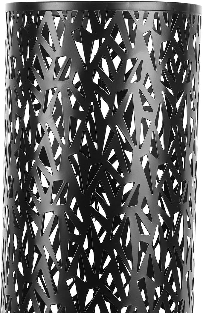 Umbrella Stand Rack for Entryway Metal Hollowed Freestanding Round Umbrella Holder Organizer Bin for Home Hotel Office Decor (Small)
