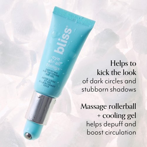 Bliss Skincare Essentials Skincare Kit - Eye Do All Things Hydrating Eye Gel, Drench & Quench Hyaluronic Acid Face Moisturizer & 2-in-1 Foaming Facial Cleanser and Exfoliator