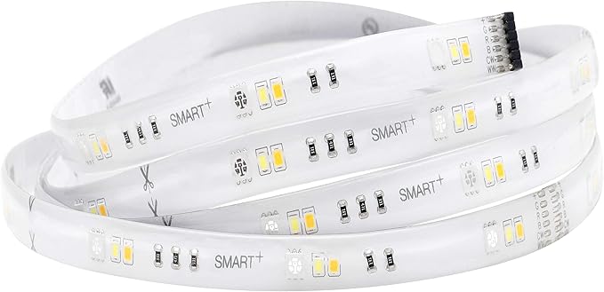 SYLVANIA Wifi LED Smart Strip Light Expansion Kit, 6.5ft, Indoor, Full Color & Adjustable White, Compatible with Alexa and Google Home Only - 1 Pack (75705)