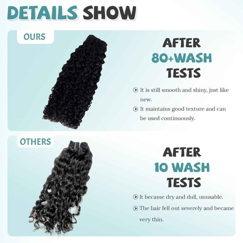Human Hair Bundles 14 16 18 Inch 3 Bundles Unprocessed Messy Burmese Curly Raw Hair Extension Real Human Hair 15A Natural Color Water Wave Human Hair Weft Extensions Full Ends