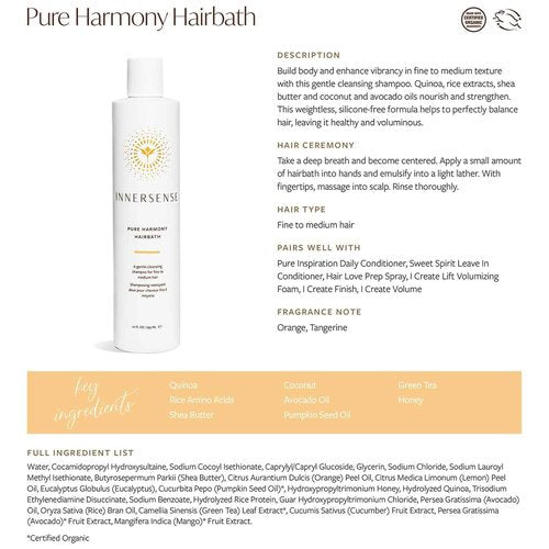 INNERSENSE Organic Beauty - Natural Pure Trio Set | Non-Toxic, Cruelty-Free, Clean Haircare (Perfect For Fine To Medium Hair Types)
