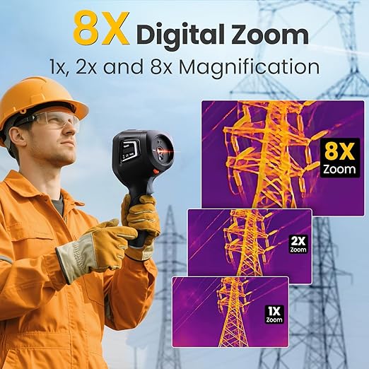 Thermal Master Handheld Thermal Camera, 512×384 X³IR Resolution, Thermal Imaging Camera with 2MP Visual Camera, 640×480 3.5" IPS Screen Thermal Imager with Laser, -4℉to 1022℉, 60Hz, 35mK(Thor 001)