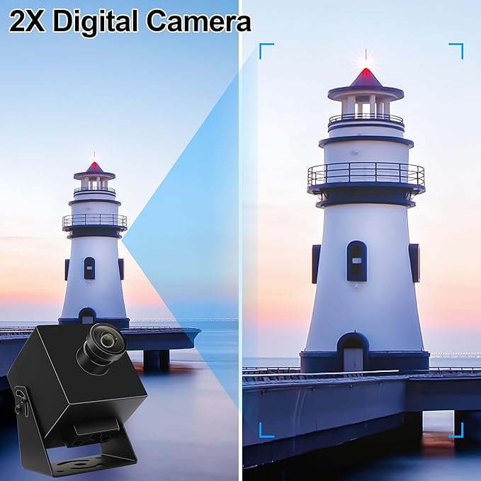 MMlove 4K HDMI Camera High Speed 60FPS USB Webcam 8MP Streaming with 120 Wide Angle Lens H.264 2X Digital Zoom Simultaneous Output Close up Lightburn for PC Laptop