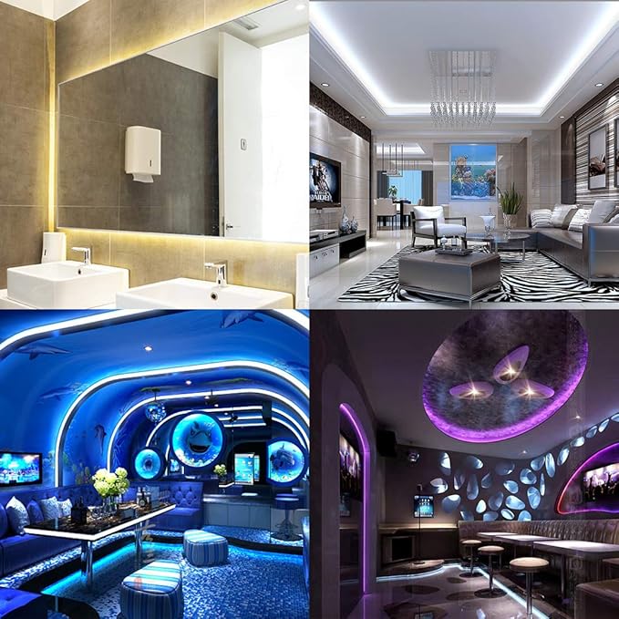BTF-LIGHTING RGBW LED Strip Lights,UL Listed,5050 4 Colors in 1 RGB + 2700K-3000K Warm White,24V DC,16.4ft/5m 60LEDs/m 12mm Black PCB, IP30 for Home Decoration(No Adapter or Controller)