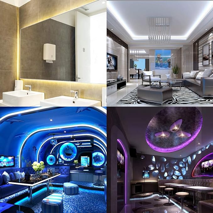 BTF-LIGHTING RGBW LED Strip Lights,UL Listed,5050 4 Colors in 1 RGB + 2700K-3000K Warm White,12V DC,16.4ft/5m 60LEDs/m 12mm Black PCB, IP30 for Home Decoration(No Adapter or Controller)
