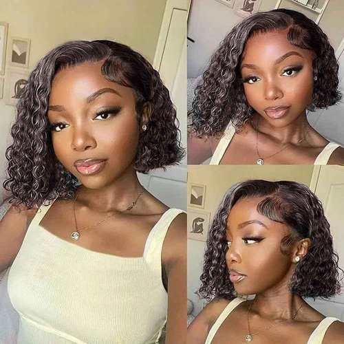 Fabimiya P4/GREY Human Hair Bundles 26 28 30 inch Jerry Curly Wave Human Hair Bundles Highlight Chocolate Grey Unprocessed Soft Sewn In Hair with Double Weft for Black Women