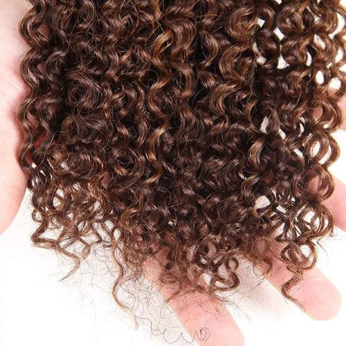 Habiliana Bundles Human Hair 22 24 26 Inch Jerry Curly Wave P4/30 Human Hair Bundles 11A Unprocessed Brazilian Virgin Quick Weave Hair Extensions for Black Women