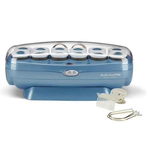 BaBylissPRO Jumbo Hot Rollers, Nano Titanium Hair Styling Tools & Appliances, 12 Count, (Pack of 1) BABNTCHV15