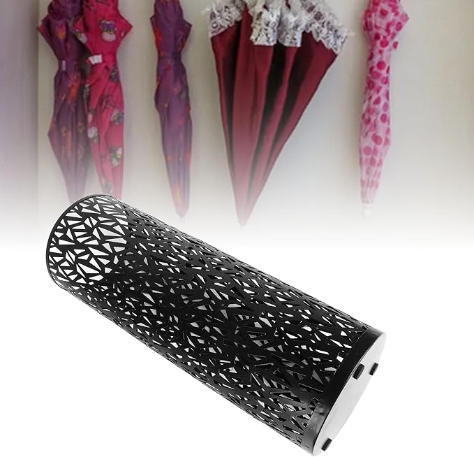 Semme Round Metal Umbrella Holder, and Watertight, Modern Design, Stable for Entryway, Office, Home Use (M)