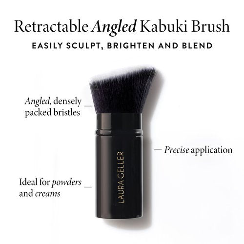 LAURA GELLER NEW YORK Own Your Age Kit: Best of the Best Palette and Jelly Balm Tinted Lip Color, Sheerly Amazing and Retractable Angled Kabuki Brush