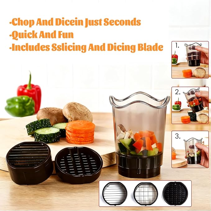 Strawberry Banana Egg Fruit Slicer Cup Cutter Chopper Kitchen Gadget Detachable