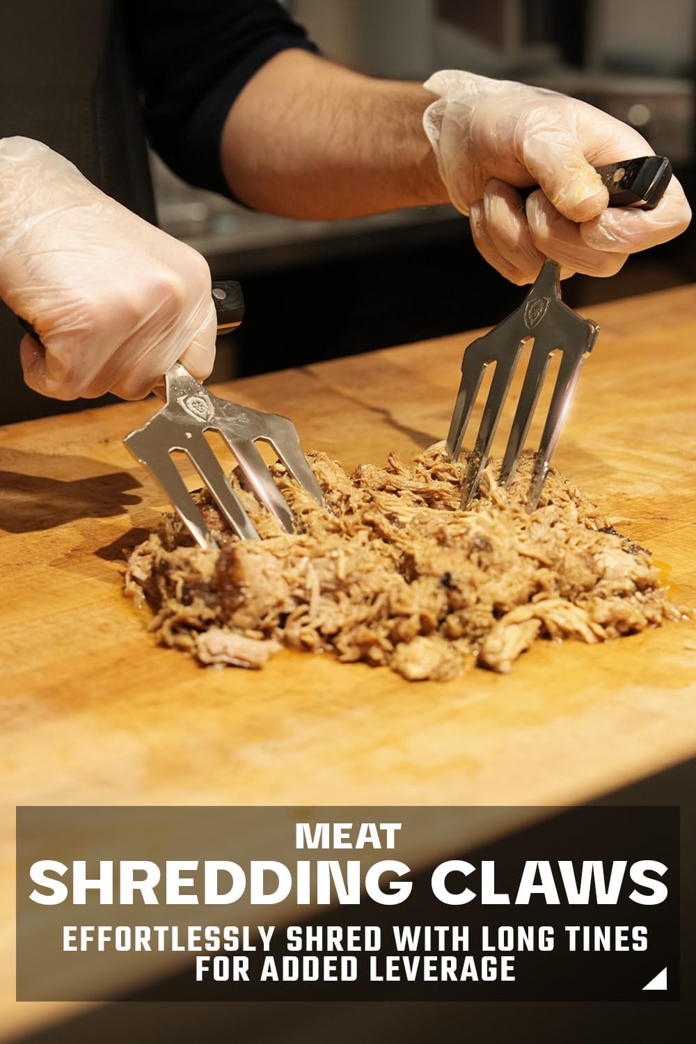 Dalstrong Meat Shredding Claws - Multi-Use Shredding Tool - Lifting, Pulling, Handling Utensils - x2 - Premium HC Stainless Steel G10 Hanlde -BBQ Meats, Brisket & More