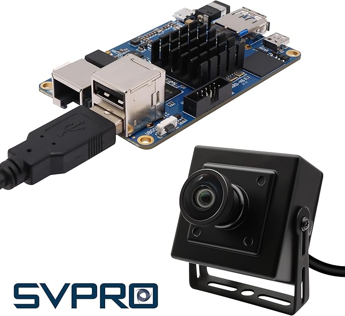 SVPRO 16MP USB Camer, 120° Wide Angle, Distortion-Free Webcam for Computer Laptop, Embedded Video Camera with IMX298 Sensor for Machine Vision, USB2.0 Industrial Camera for 3D Printer