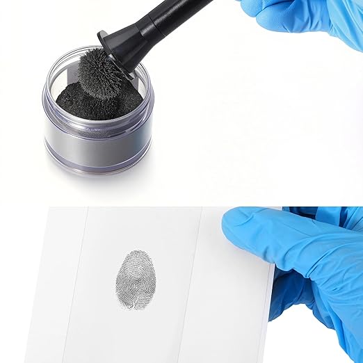 Marspark 200 Pcs Fingerprint Lifting Pads Fingerprint Lifting Tape Finger Print Forensic Science Kit Clear for Forensic Most Occupations