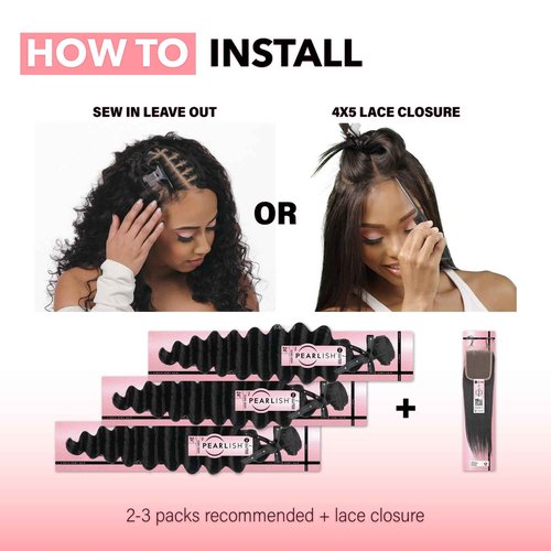 Sensationnel Pearlish bundle human hair - euro body deep pearl conditioned 15a soft remy beauty supply sew in or glue on bundles (22 Inch, NATURAL)