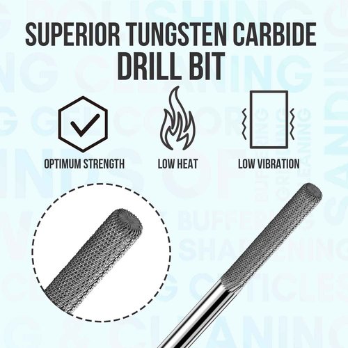 Makartt Nail Drill Handpiece for Up200 Machine Bundle With 3XF Nature Nail Buffer Bit