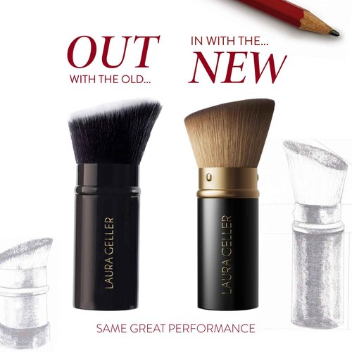 LAURA GELLER NEW YORK Baked Starter Kit - Full Coverage: Double Take Powder Foundation, Fair and Best of the Best Face Palette and Retractable Angled Kabuki Brush