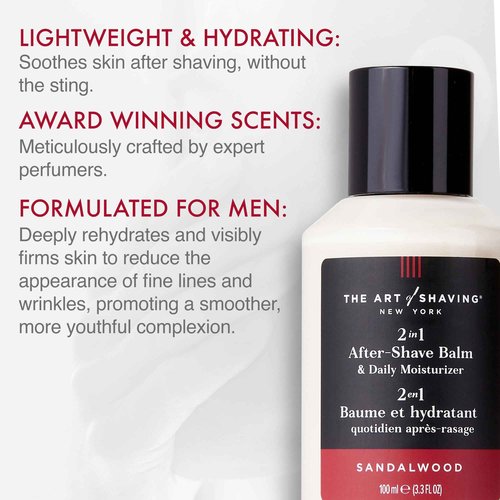 The Art of Shaving Sandalwood Shaving Bundle for Men – Pre-Shave Oil, Shaving Cream, After-Shave Balm & Moisturizer – Protects Against Irritation & Razor Burn – Clinically Tested for Sensitive Skin