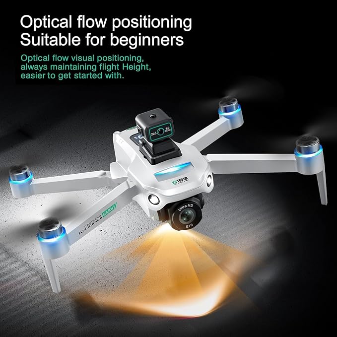 Drone with Camera 4k, GPS HD Drones for Adults, Remote Controller with Screen, Obstacle Avoidance, Brushless Motor FPV, 5G Transmission, 2 Battery, Professional