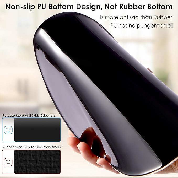 Ergonomic Mouse Pad with Wrist Support,Cute Mouse Pads with Wrist Rest,Comfortable Mouse Pad for Home Office Gaming Working Computers Laptop,Pain Relief with Non-Slip PU Base (Rose)