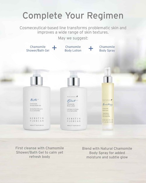 Kerstin Florian Chamomile Body Lotion | Nourishing Hydrating Moisturizer with Aloe & Jojoba Oil | Soothes Dry Skin | 13.5 fl oz