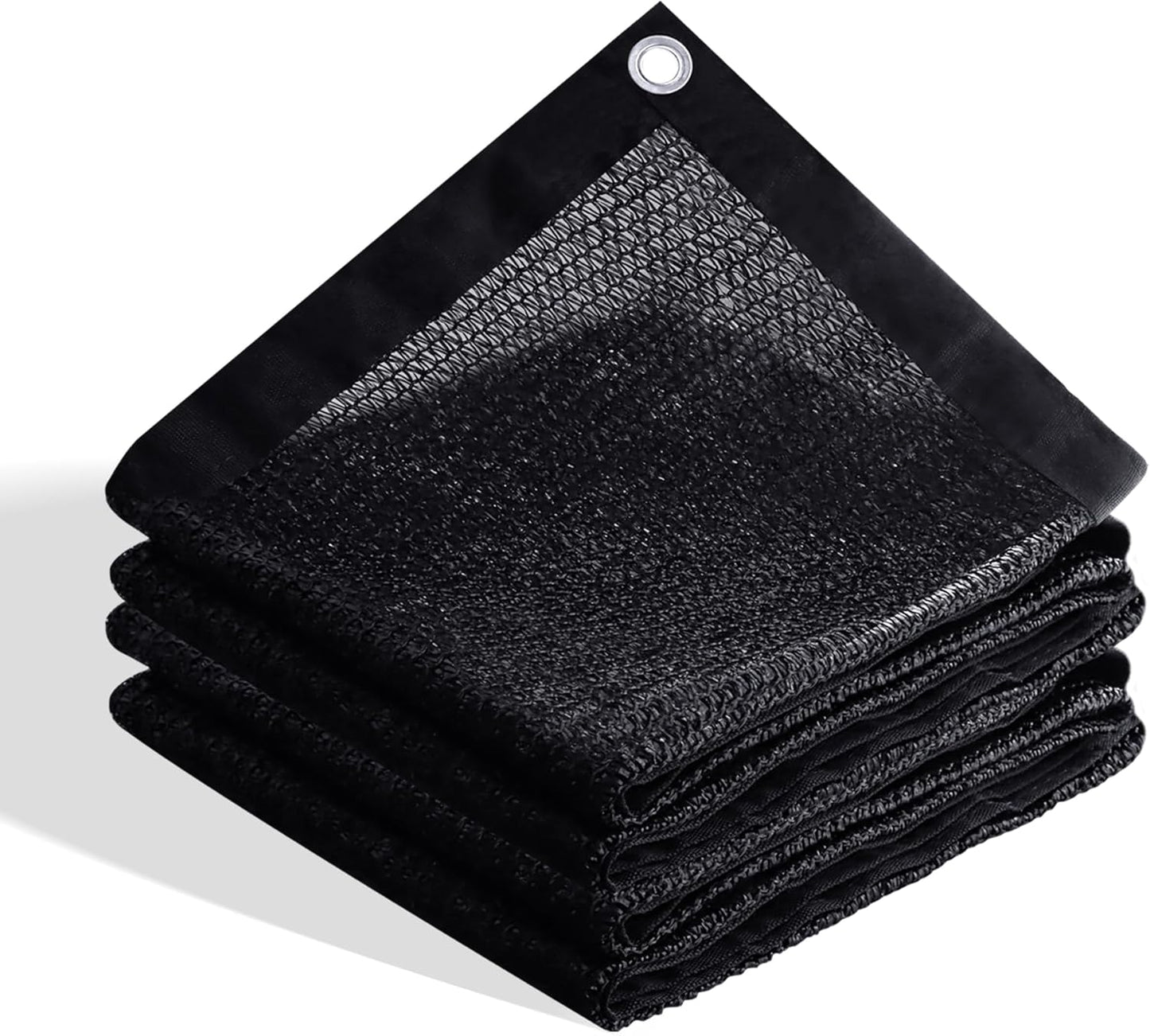 VICLLAX 70% Shade Cloth, 10x12FT Durable Black Mesh Trap with Every 3 FT Grommet, Sun Shade Fabric Netting for for Plants Cover, Greenhouse, Chicken Coop, Barn Kennel, Garden Patio