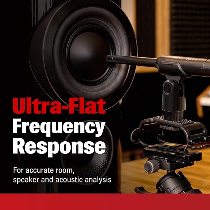 Superlux ECM999U USB Measurement Microphone Set, Omni Free-Field Condenser Mic for Room Acoustic Analysis, Speaker Testing, Measurement & Recording, USB-C Plug-and-Play, 24-Bit/48kHz, Win/Mac
