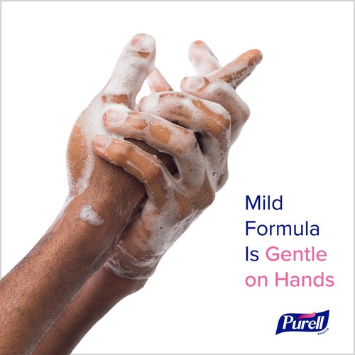 PURELL Antimicrobial Foaming Hand Soap, Light Fragrance, 1200 mL Refill for PURELL ES10 Automatic Soap Dispenser (Pack of 2) – 8382-02