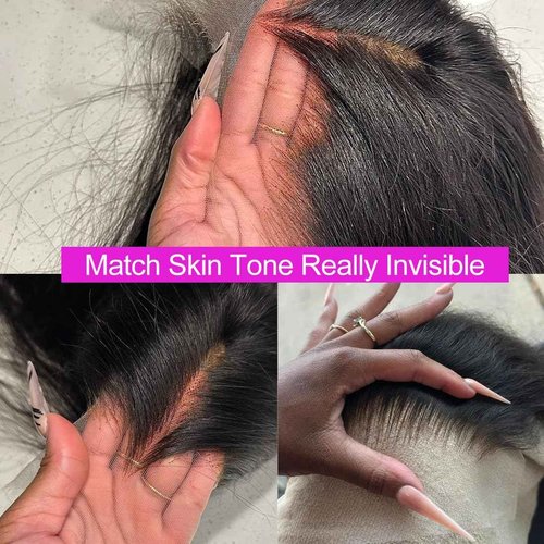 28 Inch Body Wave Lace Front Wigs Human Hair 13x4 SKINLIKE Real HD Lace Front Wigs Human Hair Pre Plucked Body Wave Glueless Frontal Wigs Human Hair 180% Density for Women