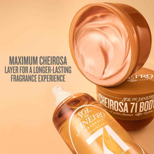 Sol de Janeiro Cheirosa 71 Shimmering Body Cream & Hair and Body Fragrance Mist Duo | Limited Edition