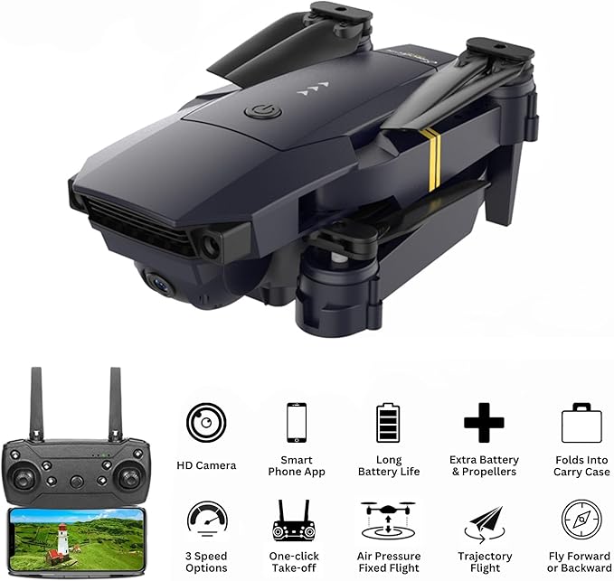 Falcon 4K Drone with Camera | Quadcopter for Kids and Adults, Beginner to Pro, Xtreme Pro Cam 4K Action Camera - Ultra HD Waterproof Camera with Wi-Fi, 170 Wide Angle