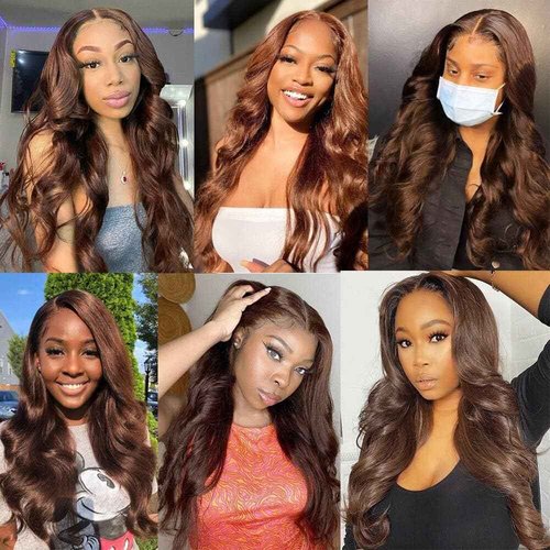 Condescension Brazilian Human Hair Bundles 26 28 30 Inch Body Wave 3 Bundles Human Hair 100% Unprocessed Remy Brazilian Virgin Weave Hair Chocolate Brown 4 for Women